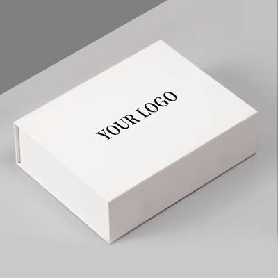 Caja de papel plegable personalizada con recortes en die Top Bloqueo automático Bajo de pantalla de papel Caja de embalaje de acabado plegable inverso blanco