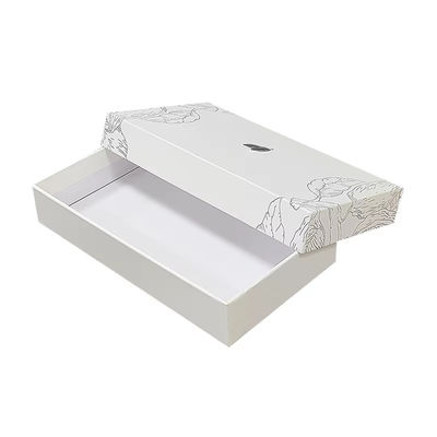 Logotipo personalizado Dos piezas de tapa y base de cartón embalaje de regalo 2 piezas extraíble caja de embalaje duro para cartera y bolso de mano