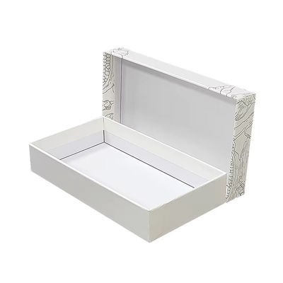 Logotipo personalizado Dos piezas de tapa y base de cartón embalaje de regalo 2 piezas extraíble caja de embalaje duro para cartera y bolso de mano