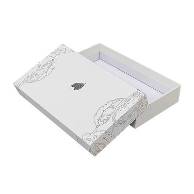 Logotipo personalizado Dos piezas de tapa y base de cartón embalaje de regalo 2 piezas extraíble caja de embalaje duro para cartera y bolso de mano