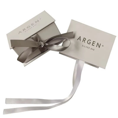 Collar personalizado Joyería Caja de cartón Caja de regalo de lujo Embalaje con cinta Caja de regalo magnética Premium