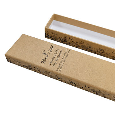 Papel de lujo de diseño artesanal de marfil papel tapa y base de cartón joyería embalaje caja de regalo con espuma