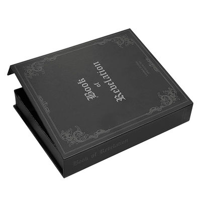 Impresión de logotipos de lujo de forma personalizada Embalaje Caja de regalo de cierre magnético Libro falso Envasado en forma de anillo Caja