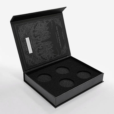Impresión de logotipos de lujo de forma personalizada Embalaje Caja de regalo de cierre magnético Libro falso Envasado en forma de anillo Caja