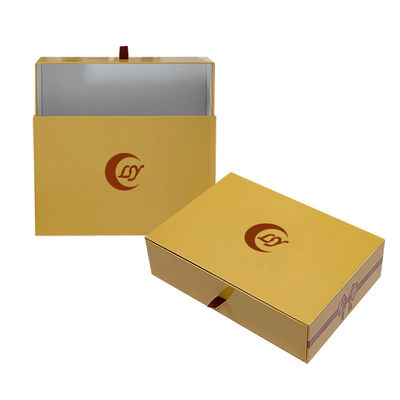 Caja de papel de regalo de cajón deslizante personalizado con impresión a color para conjuntos de regalos Embalaje de paquetes Caja rígida de papel