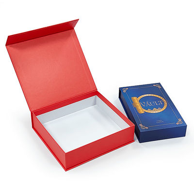 Embalaje de regalo de lujo personalizado Caja de papel rígida magnética personalizada con colgajo magnético