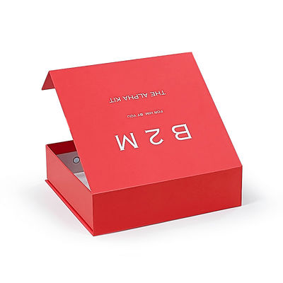 Embalaje de regalo de lujo personalizado Caja de papel rígida magnética personalizada con colgajo magnético