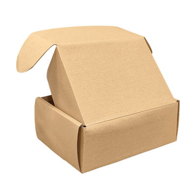 Logotipo personalizado Impreso Eco Amigable Entrega Papel Kraft Marrón Cartón Mailer Envío Caja de correo