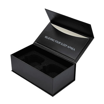 Caja de forma de libro magnético personalizado Botella de perfume Embalaje de papel Caja de regalo para venta al por mayor con ventana de PVC