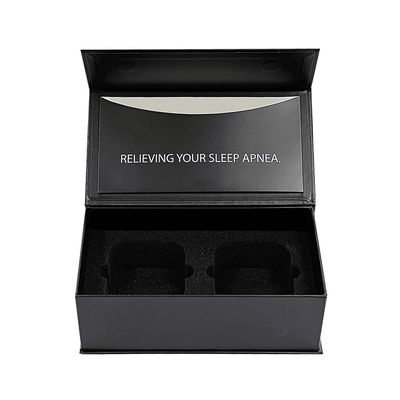 Caja de forma de libro magnético personalizado Botella de perfume Embalaje de papel Caja de regalo para venta al por mayor con ventana de PVC