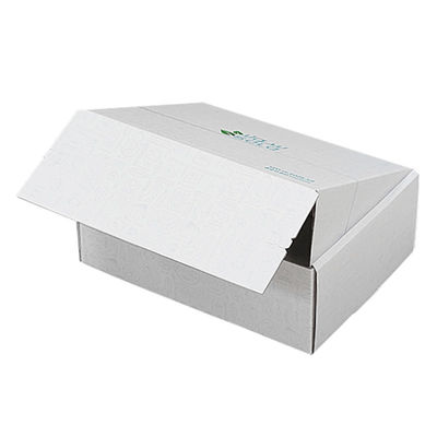 Logotipo personalizado de cartón corrugado de envío de E-Commerce caja de embalaje de lágrima de tira de cremallera caja