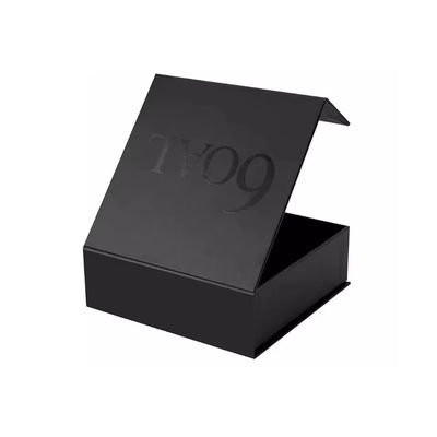 Caja de joyas de alta gama Logotipo personalizado regalo collar de anillo Cajas de pendientes Embalaje Libro estilo de lujo Flip Cover Caja magnética