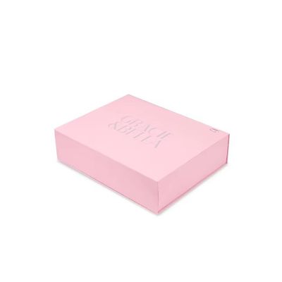 Caja de joyas de alta gama Logotipo personalizado regalo collar de anillo Cajas de pendientes Embalaje Libro estilo de lujo Flip Cover Caja magnética