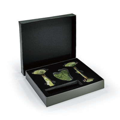 Logotipo personalizado Premium Verde de cartón tapa tapa tapa superior y parte inferior de lujo de embalaje cosmético caja de regalo