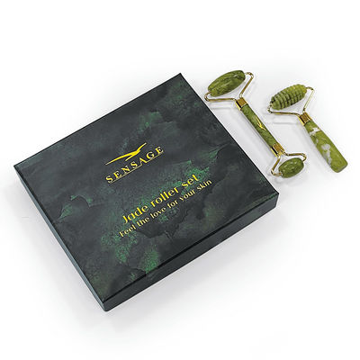 Logotipo personalizado Premium Verde de cartón tapa tapa tapa superior y parte inferior de lujo de embalaje cosmético caja de regalo