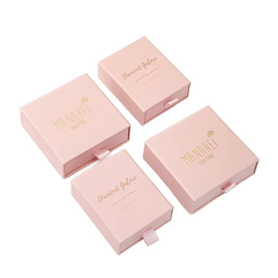 Fábrica mayorista de etiqueta privada personalizada caja de joyas collar de pendientes anillo caja de paquetes cajón