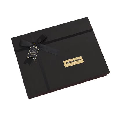 Caja de regalo de Navidad personalizada Gran tapa Caja de fondo Embalaje Arco cinta de fiesta de lujo única fiesta de Navidad caja de regalo