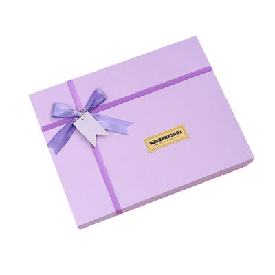 Caja de regalo de Navidad personalizada Gran tapa Caja de fondo Embalaje Arco cinta de fiesta de lujo única fiesta de Navidad caja de regalo