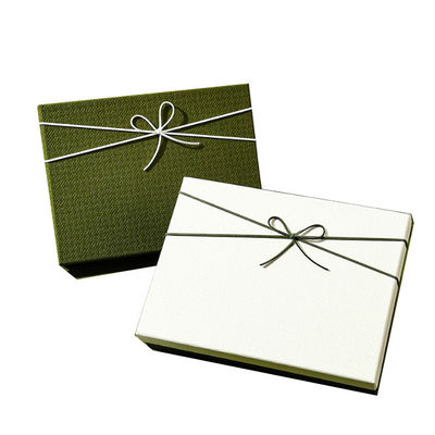Caja de embalaje cosmético personalizado de cartón de lujo con tapa y caja de regalo personalizada con cinta