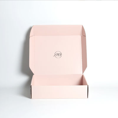 Impresión de logotipo de tamaño personalizado Caja de correo corrugada pequeña Caja de papel de embalaje cosmético auto sellado Caja de envío