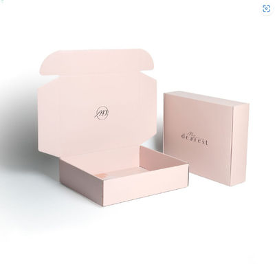 Impresión de logotipo de tamaño personalizado Caja de correo corrugada pequeña Caja de papel de embalaje cosmético auto sellado Caja de envío