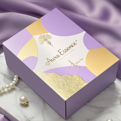 Custom Luxury cuadrado vacío caja de papel plegable botes de velas con tapa y caja de embalaje caja de hebilla automática de fondo