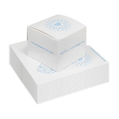 Custom Luxury cuadrado vacío caja de papel plegable botes de velas con tapa y caja de embalaje caja de hebilla automática de fondo