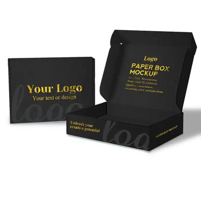 Embalaje en caja de cartón con logotipo