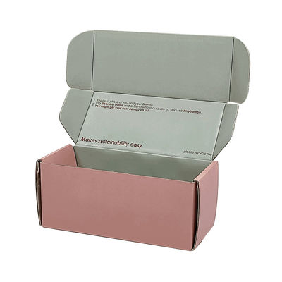 Cajas de correo personalizadas Impresas de color rosa Cosméticos personalizados Cajas de envío de embalaje de regalo cartón de envoltura