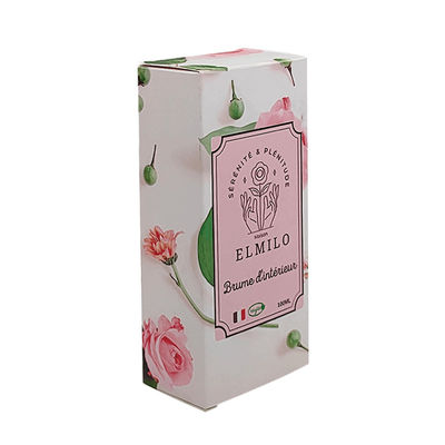 Impresión personalizada Biodegradable Perfumes de belleza Cuidado de la piel Cosméticos Caja de embalaje Estampado en caliente Caja de papel en relieve