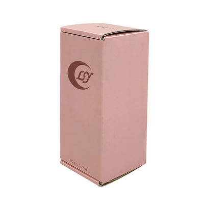Logotipo personalizado Caja de joyas rosa Papel cosmético regalo Caja ondulada Caja de embalaje