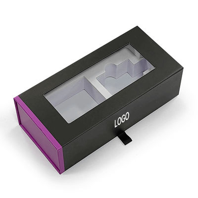 Logotipo personalizado caja de embalaje de auriculares inalámbricos de cartón magnético de lujo con caja colgante de embalaje de forro EVA