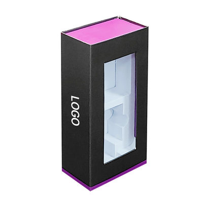 Logotipo personalizado caja de embalaje de auriculares inalámbricos de cartón magnético de lujo con caja colgante de embalaje de forro EVA