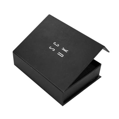 Logotipo personalizado Reloj inteligente de cartón negro de lujo Caja de embalaje de regalo magnético Reloj único con revestimiento de espuma