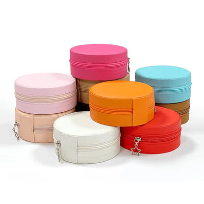 High End Juegos portátiles rosados Conjunto de caja Anillos Collares Brazaletes Brazaletes Caja de almacenamiento de joyas