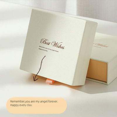 Conjunto de cosméticos personalizados cajón deslizante rígido extraíble joyería embalaje de regalo caja de papel con inserto