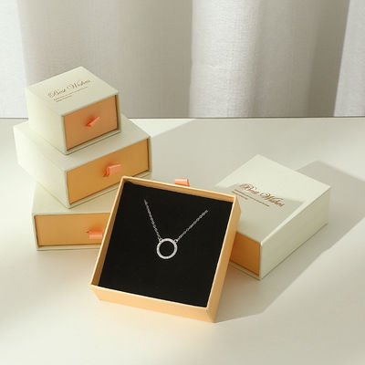 Conjunto de cosméticos personalizados cajón deslizante rígido extraíble joyería embalaje de regalo caja de papel con inserto