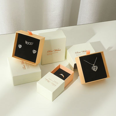 Conjunto de cosméticos personalizados cajón deslizante rígido extraíble joyería embalaje de regalo caja de papel con inserto