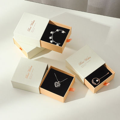 Conjunto de cosméticos personalizados cajón deslizante rígido extraíble joyería embalaje de regalo caja de papel con inserto