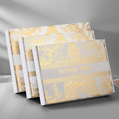 Caja de envío de cartón rígido corrugado, biodegradable, ecológico y personalizado, de perfume, material reciclado, estampado en caliente, caja regalo