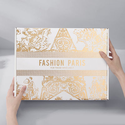 Caja de envío de cartón rígido corrugado, biodegradable, ecológico y personalizado, de perfume, material reciclado, estampado en caliente, caja regalo