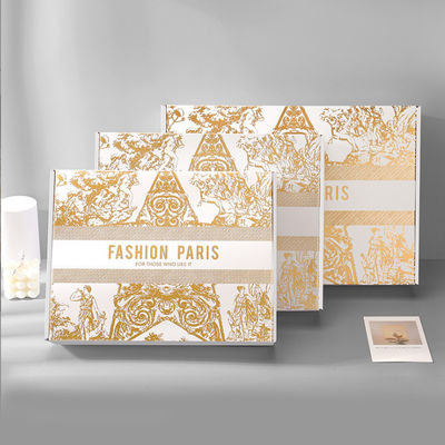 Caja de envío de cartón rígido corrugado, biodegradable, ecológico y personalizado, de perfume, material reciclado, estampado en caliente, caja regalo