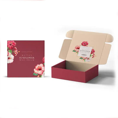 Diseño de logotipo personalizado CMYK / PANTONE Impresión Papel corrugado reciclable Cuidado de la piel de lujo Cosméticos Embalaje Cajas de correo