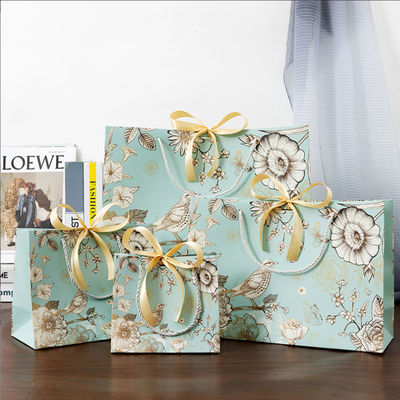 Bolsa de papel personalizada al por mayor, ecológica, para compras, embalaje, bolsa de regalo, bolsa de papel impresa con su propio logotipo