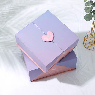 Caja abierta de doble puerta personalizada anillo de perfume reloj embalaje caja de regalo con su propio logotipo