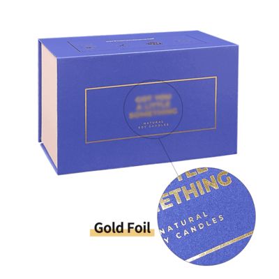 Logotipo personalizado Color Cuadrado Azul Magnético Joyería Embalaje Cajas de regalo de lujo para el presente