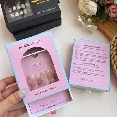 Eco Amigable de lujo de joyería Cajas de embalaje para los aretes de cartón reciclado Espongas de revestimiento Estampado Técnica de Estampado Cartera de velas