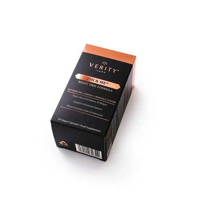 Tubos de brillo labial transparentes con papel de oro y logotipo personalizado Impreso Cajas de papel duradero para champú de aceite de esmalte de uñas CMYK