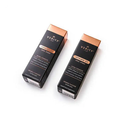 Tubos de brillo labial transparentes con papel de oro y logotipo personalizado Impreso Cajas de papel duradero para champú de aceite de esmalte de uñas CMYK
