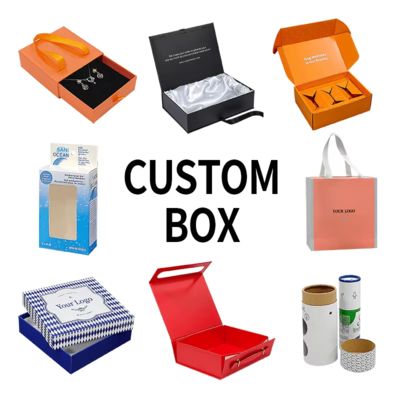 Cajas de envío corrugadas personalizadas de 2 mm de espesor 6x6x2 con estampado de papel de oro y muestras gratuitas de vajilla reciclables